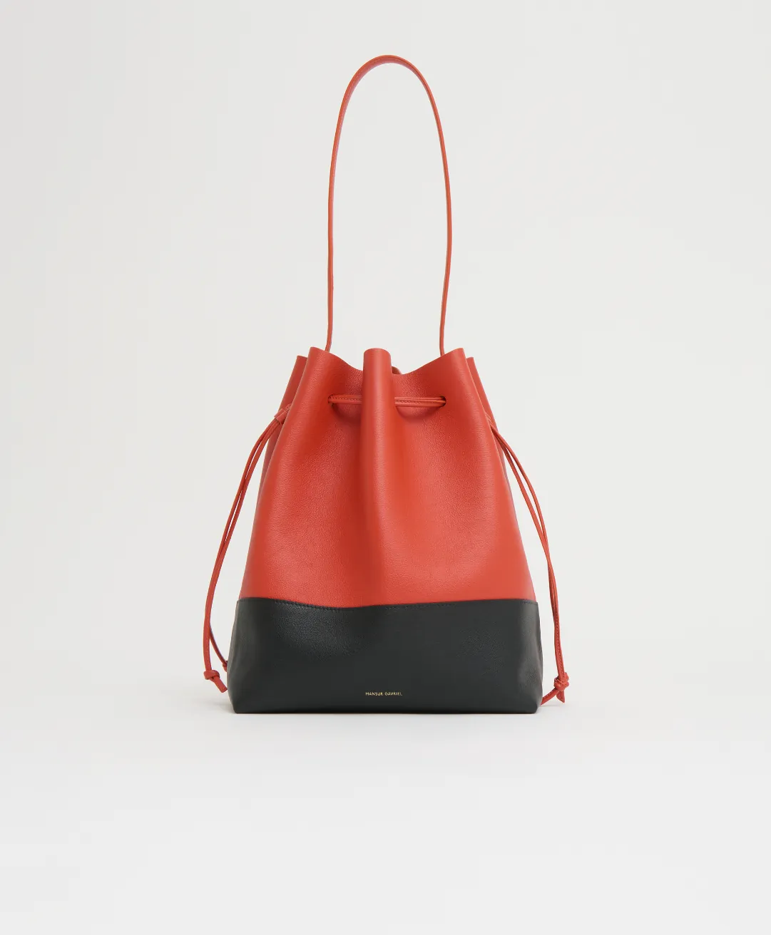 Mansur Gavriel Drawstring Cabas Pomodoro Black (3)