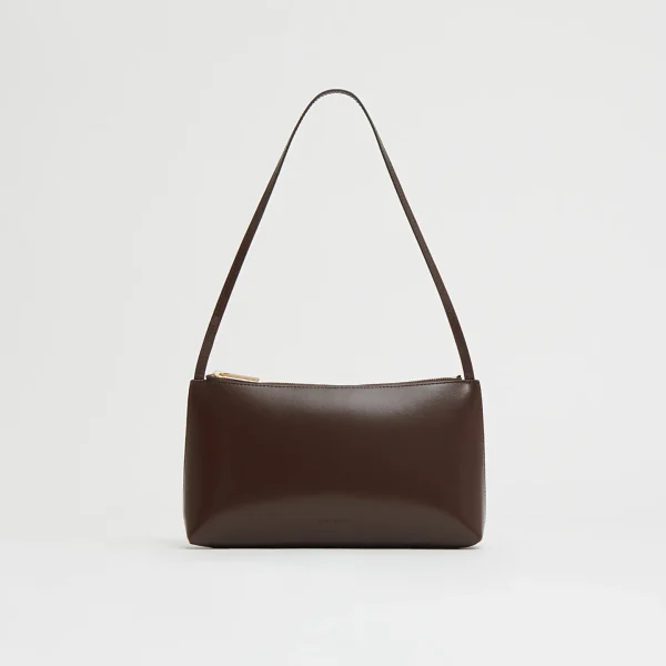 Mansur Gavriel Gaia Shoulder Bag Chocolate