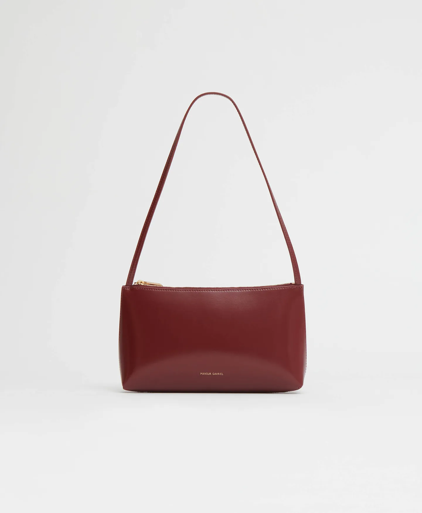 Mansur Gavriel Gaia Shoulder Bag Claret (1) Mansur Gavriel Gaia Shoulder Bag Claret
