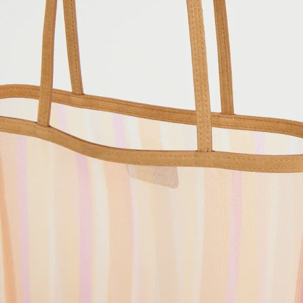 Mansur Gavriel Mesh Filo Tote Sunset