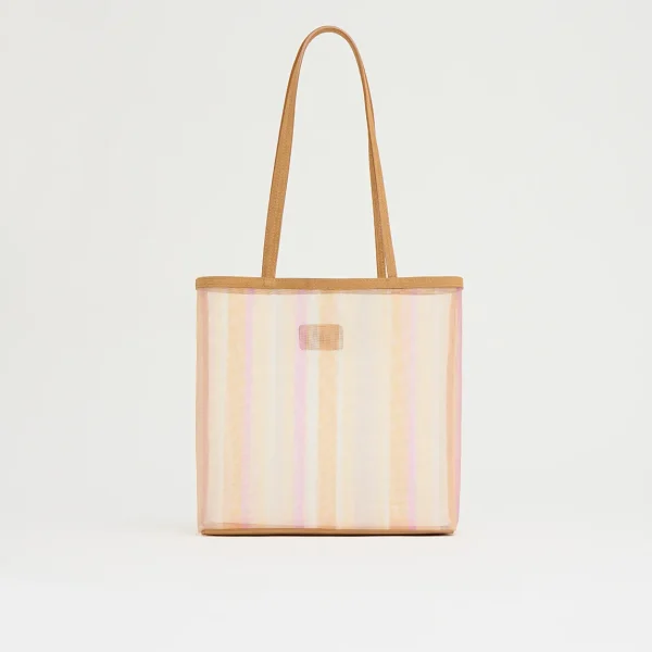 Mansur Gavriel Mesh Filo Tote Sunset