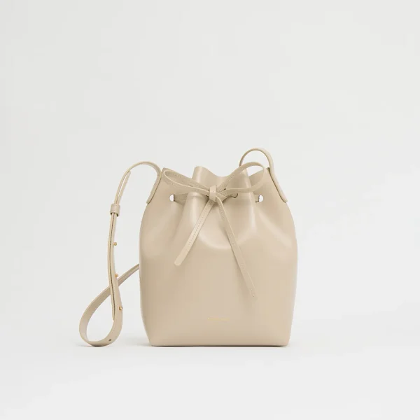 Mansur Gavriel Mini Bucket Bag Light Grey
