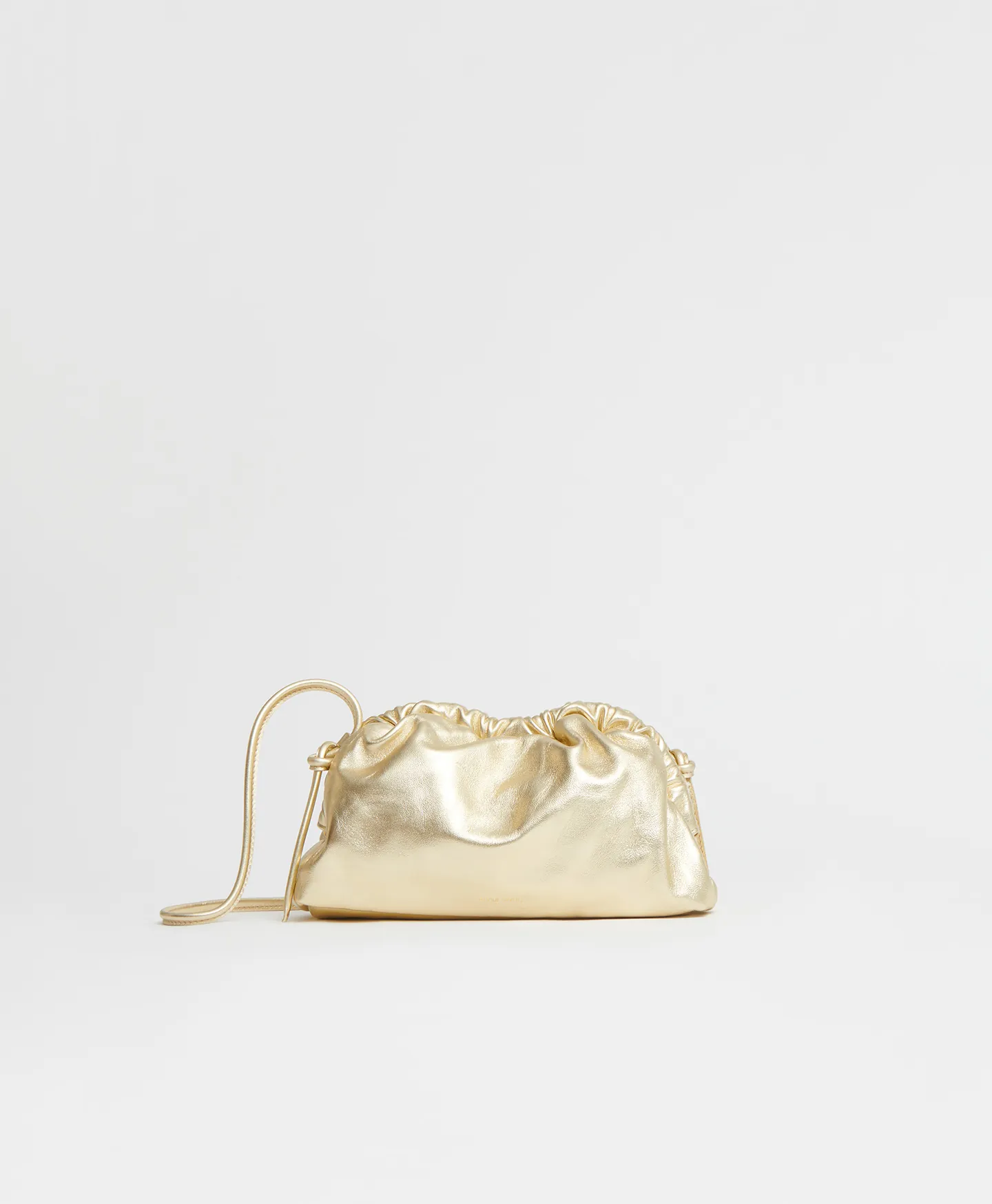 Mansur Gavriel Mini Cloud Clutch Gold (1) Mansur Gavriel Mini Cloud Clutch Gold