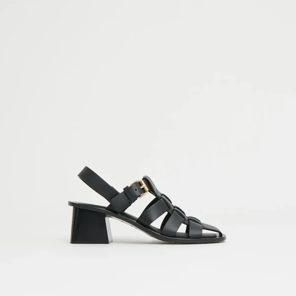 Mansur Gavriel Fisherman Heel Black