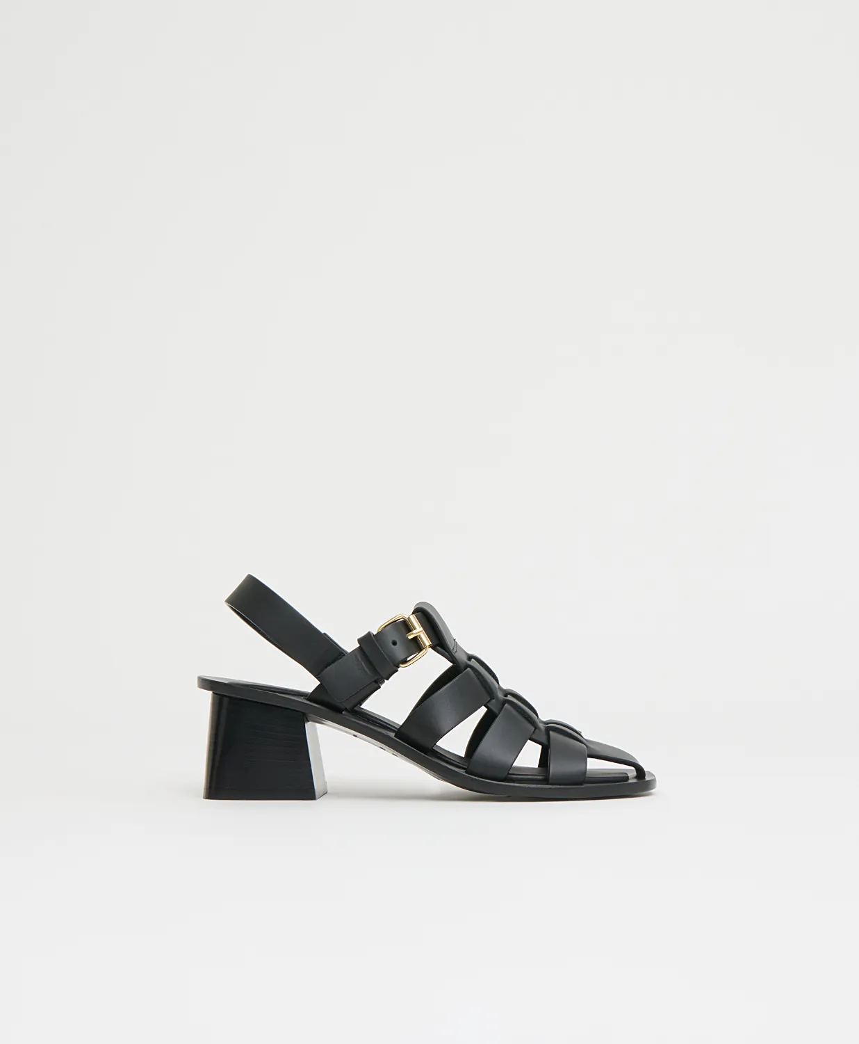 Mansur Gavriel Fisherman Heel Black (1) Mansur Gavriel Fisherman Heel Black